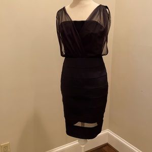 Laundry black Strapless Cocktail Mini Dress,  4